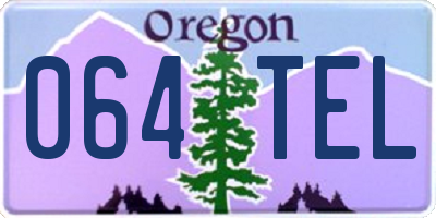 OR license plate 064TEL