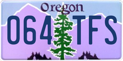 OR license plate 064TFS