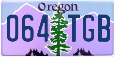 OR license plate 064TGB