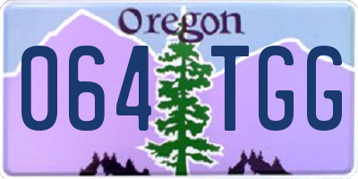 OR license plate 064TGG