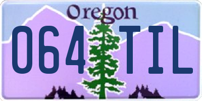 OR license plate 064TIL