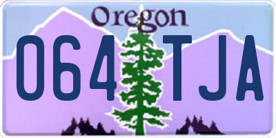OR license plate 064TJA