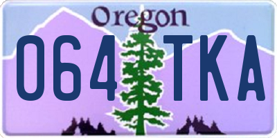 OR license plate 064TKA