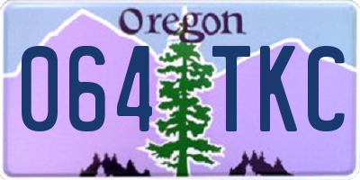 OR license plate 064TKC