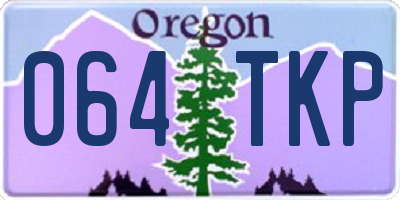 OR license plate 064TKP