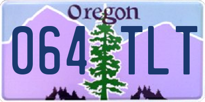 OR license plate 064TLT