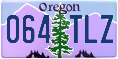 OR license plate 064TLZ