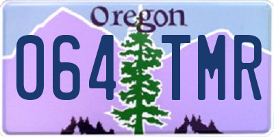 OR license plate 064TMR