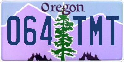 OR license plate 064TMT