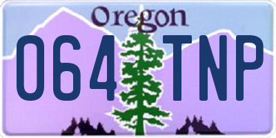 OR license plate 064TNP