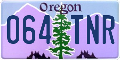 OR license plate 064TNR