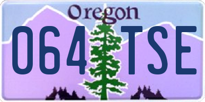 OR license plate 064TSE