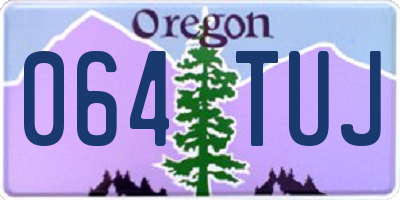 OR license plate 064TUJ