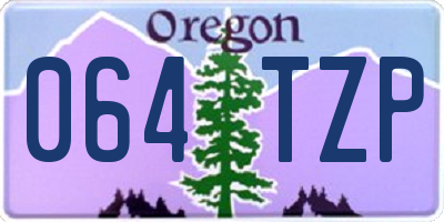 OR license plate 064TZP