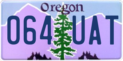 OR license plate 064UAT