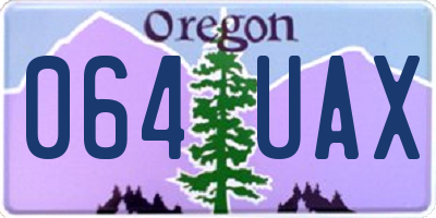 OR license plate 064UAX