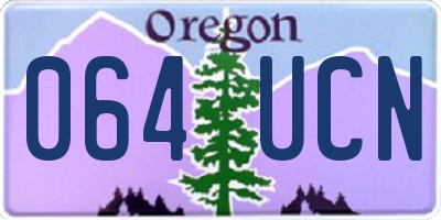OR license plate 064UCN