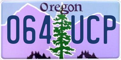 OR license plate 064UCP