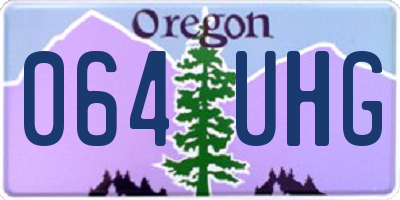 OR license plate 064UHG