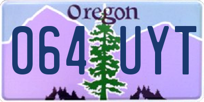 OR license plate 064UYT