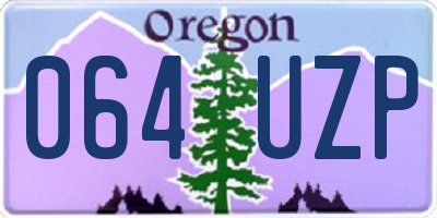 OR license plate 064UZP
