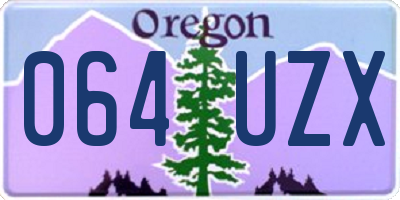 OR license plate 064UZX