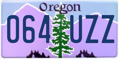 OR license plate 064UZZ