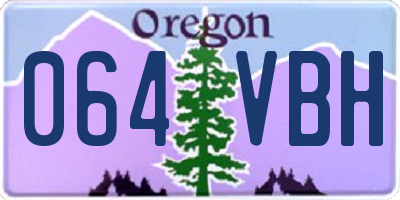OR license plate 064VBH