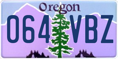 OR license plate 064VBZ