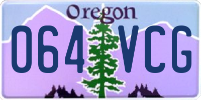 OR license plate 064VCG