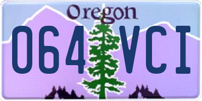 OR license plate 064VCI