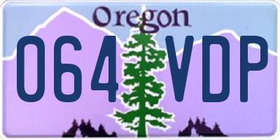 OR license plate 064VDP