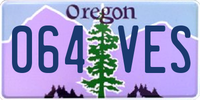 OR license plate 064VES