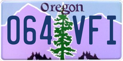 OR license plate 064VFI