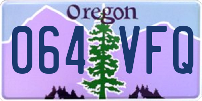 OR license plate 064VFQ