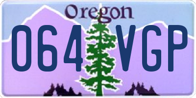 OR license plate 064VGP