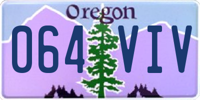OR license plate 064VIV