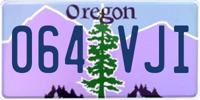OR license plate 064VJI