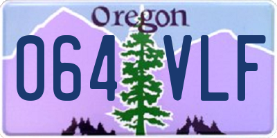OR license plate 064VLF