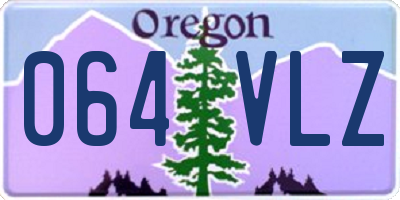 OR license plate 064VLZ