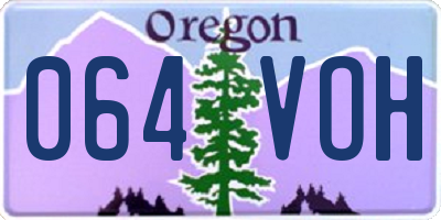 OR license plate 064VOH