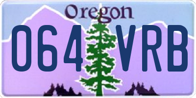 OR license plate 064VRB