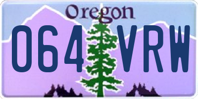OR license plate 064VRW