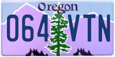 OR license plate 064VTN