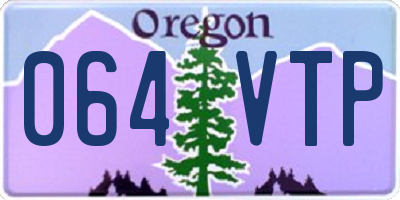 OR license plate 064VTP