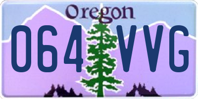 OR license plate 064VVG