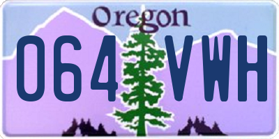 OR license plate 064VWH