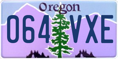 OR license plate 064VXE