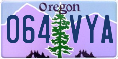 OR license plate 064VYA