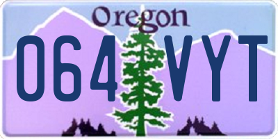 OR license plate 064VYT